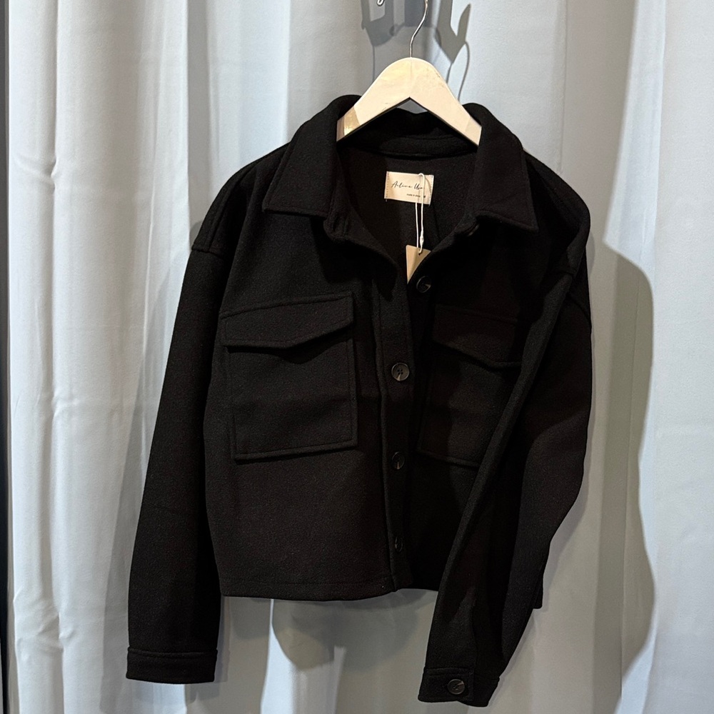 Active USA Black Utility Jacket for Women